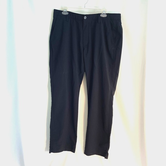 Under Armour Other - Under Armour Men's Pants Athletic Golf Loose Fit Chino Black 38x30 Lightweight